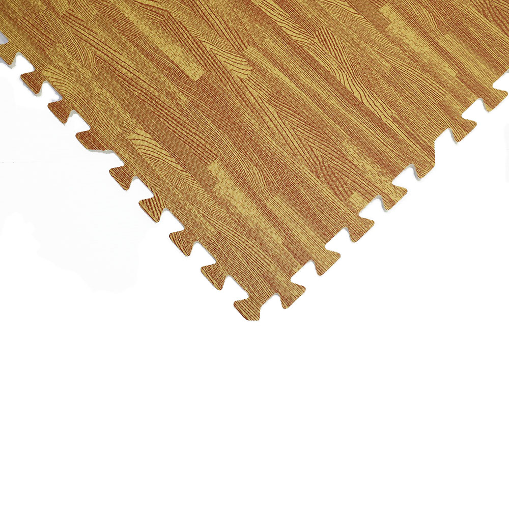 EVA foam Interlocking Puzzle Wood Mat Buy Natural Wood Grain printed